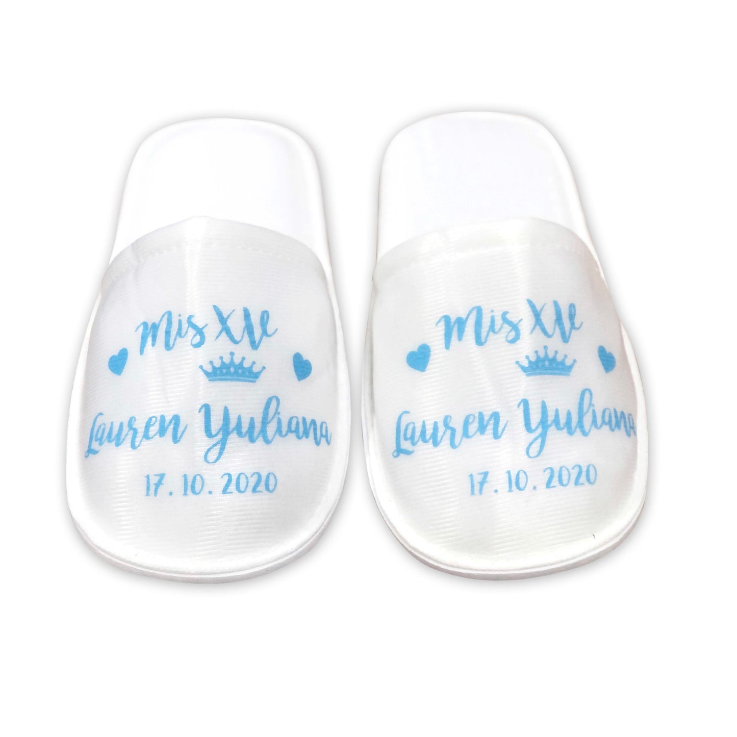 Pantuflas para XV años Personalizadas