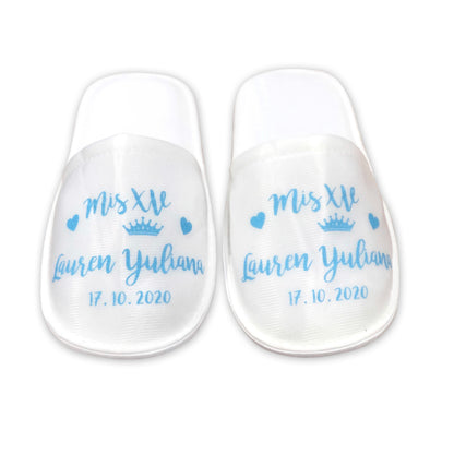 Pantuflas para XV años Personalizadas
