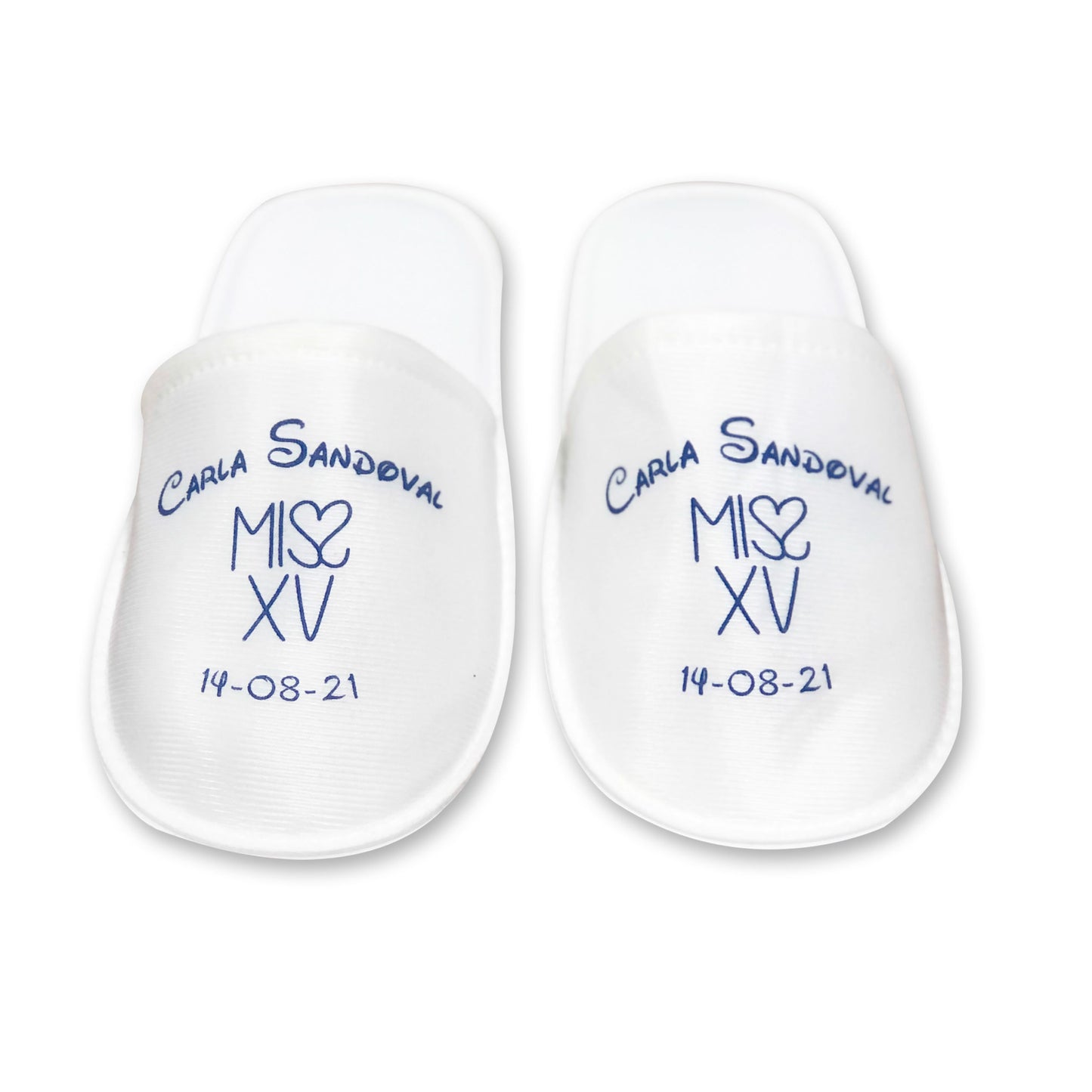 Pantuflas para XV años Personalizadas