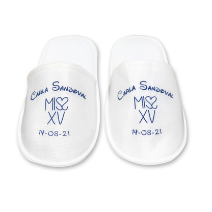 Pantuflas para XV años Personalizadas