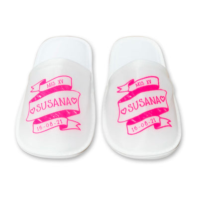 Pantuflas para XV años Personalizadas