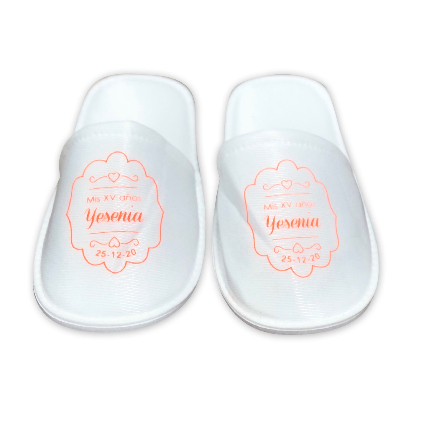 Pantuflas para XV años Personalizadas