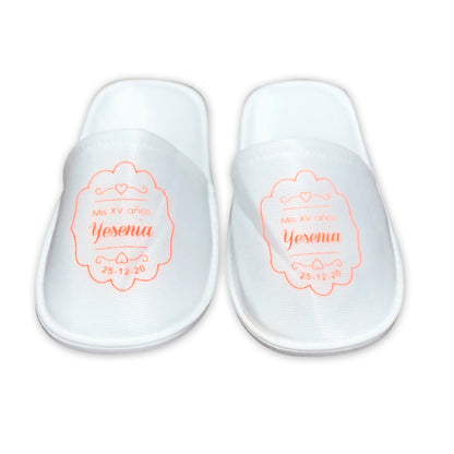 Pantuflas para XV años Personalizadas