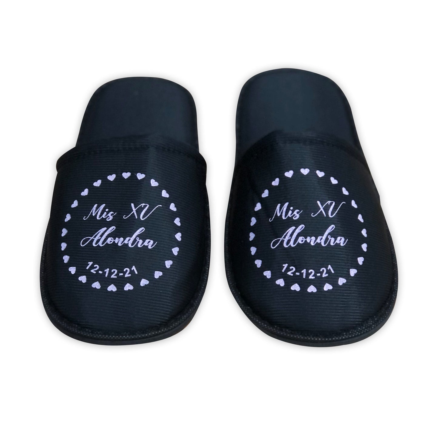 Pantuflas para XV años Personalizadas