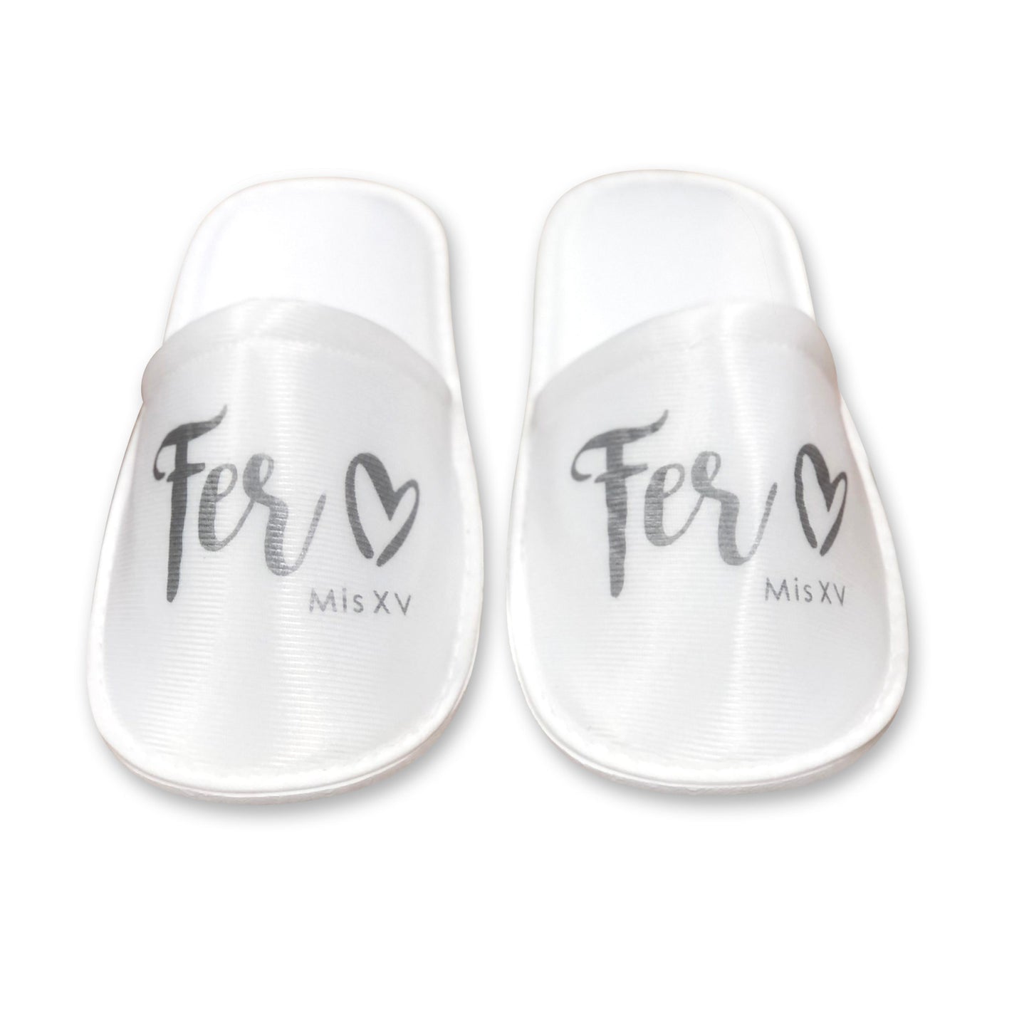 Pantuflas para XV años Personalizadas