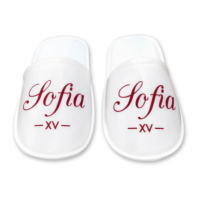 Pantuflas para XV años Personalizadas