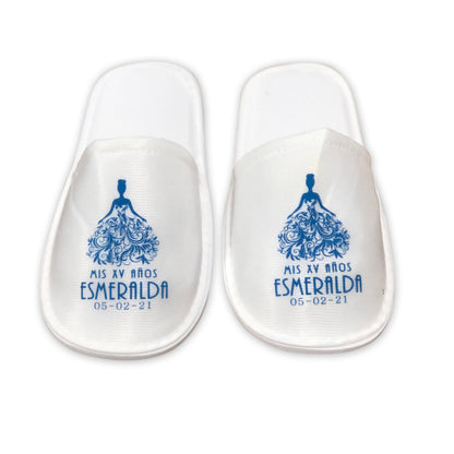 Pantuflas para XV años Personalizadas