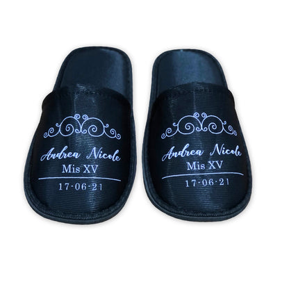Pantuflas para XV años Personalizadas