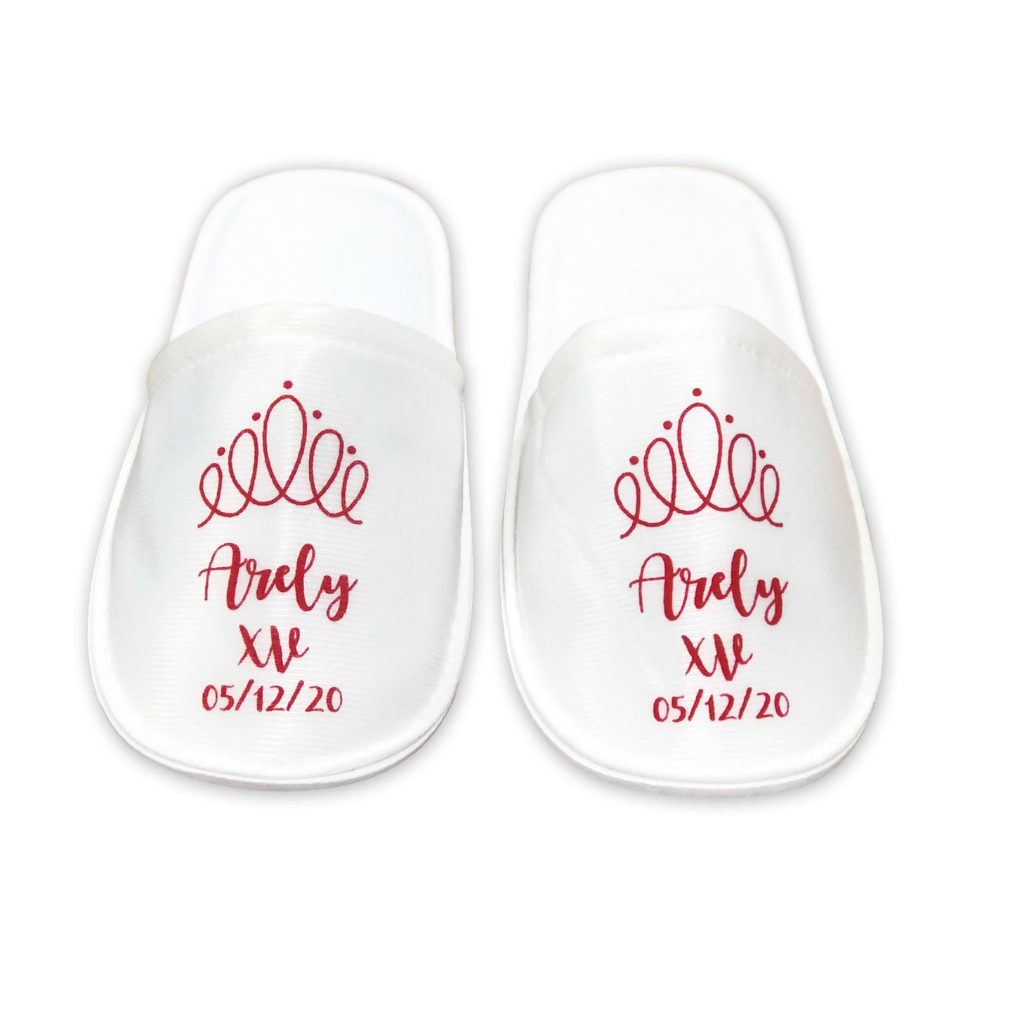 Pantuflas para XV años Personalizadas