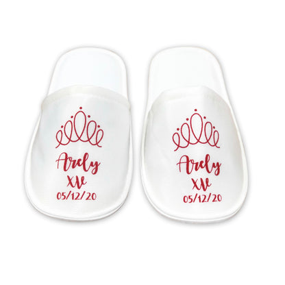 Pantuflas para XV años Personalizadas