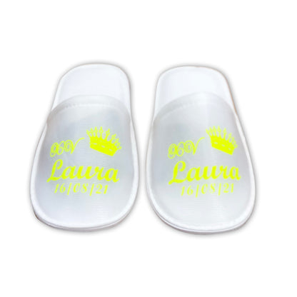 Pantuflas para XV años Personalizadas