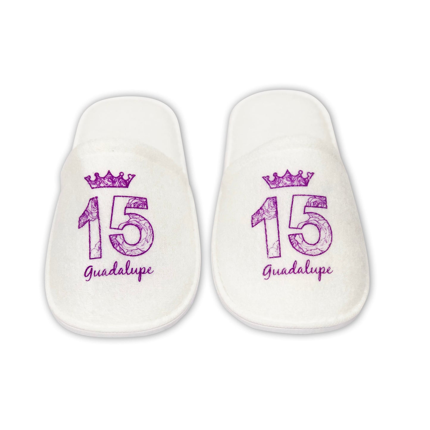 Pantuflas para XV años Personalizadas