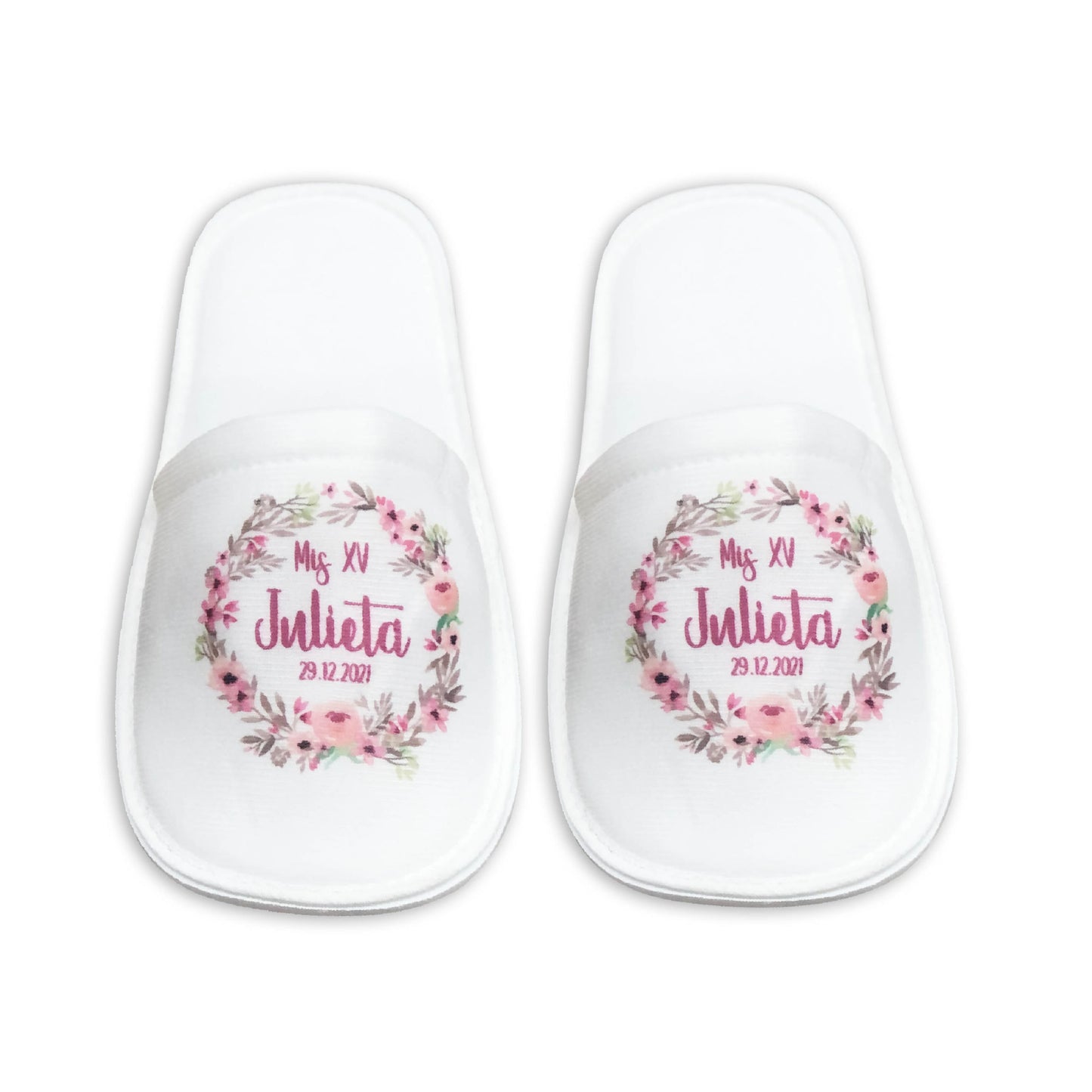 Pantuflas para XV años Personalizadas