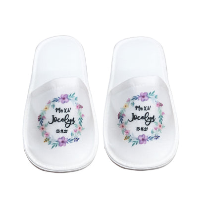 Pantuflas para XV años Personalizadas