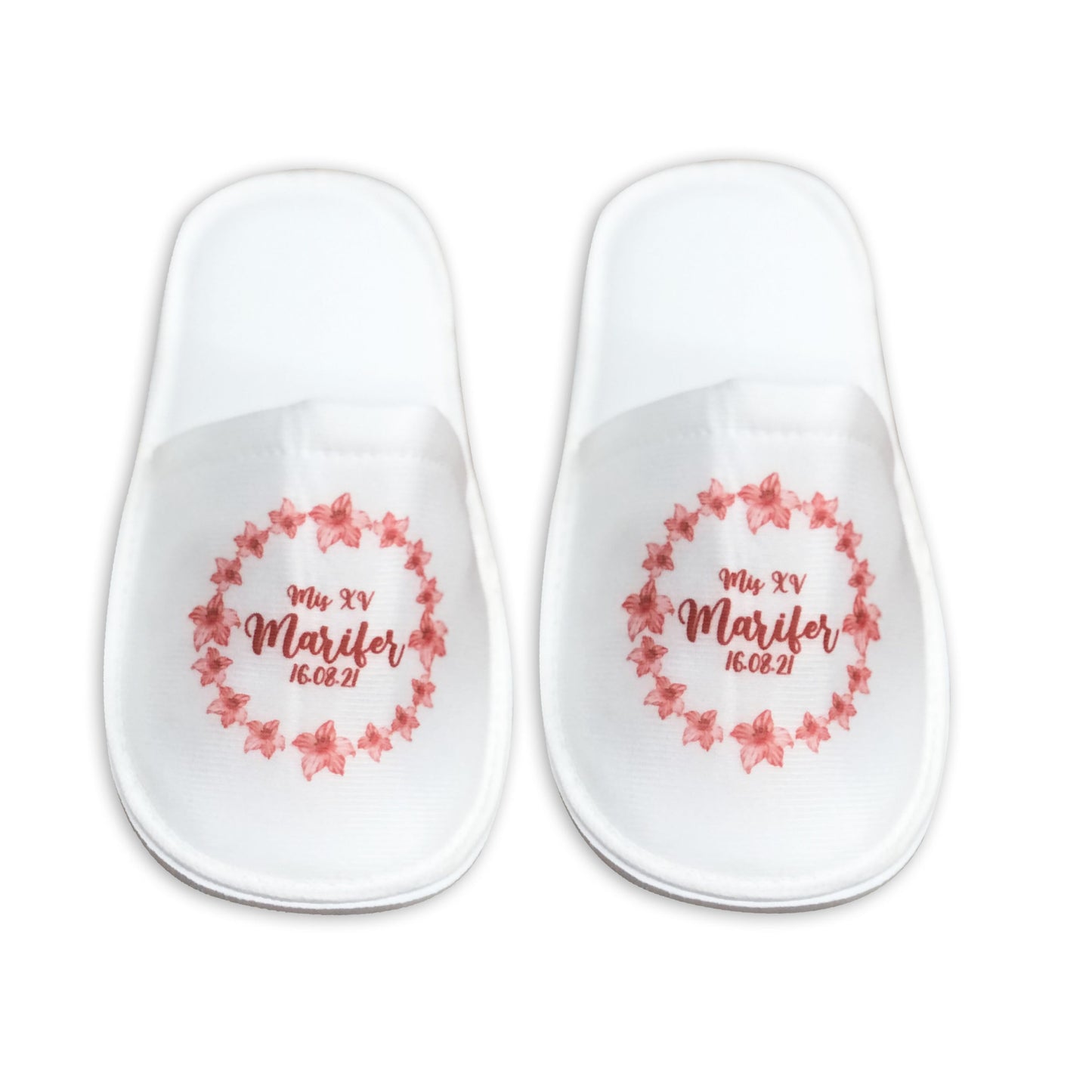 Pantuflas para XV años Personalizadas