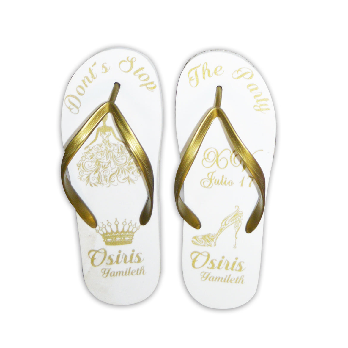 Sandalias para XV Años Personalizadas