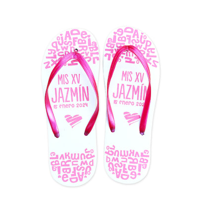 Sandalias para XV Años Personalizadas